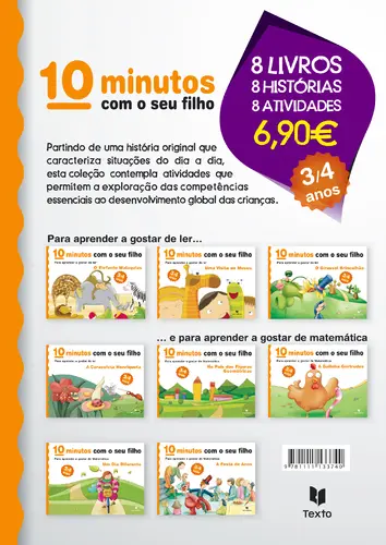 Capa do artigo Pack 10 minutos pré escolar 3/4 anos