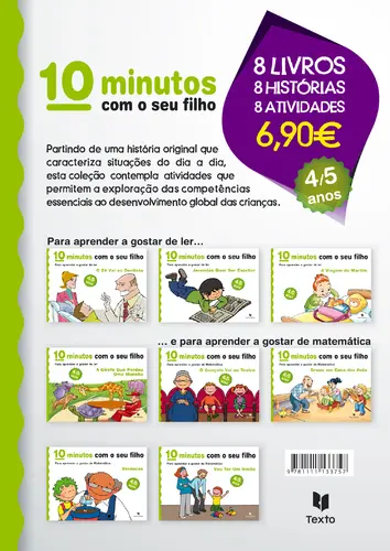 Capa do artigo Pack 10 minutos pré escolar 4/5 anos