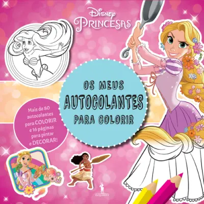 Princesas: colorir autocolantes