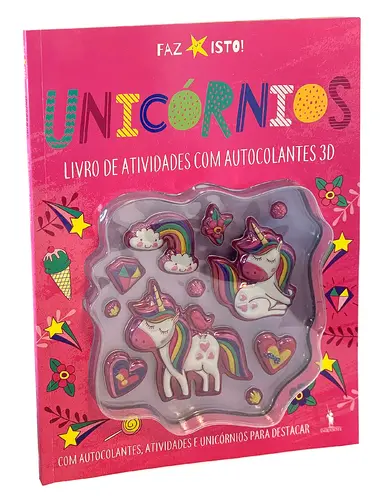 Unicórnios: bolhinhas autocolantes
