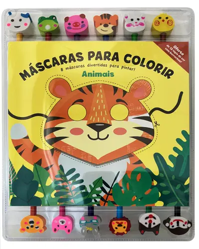 Máscaras para Colorir: Animais