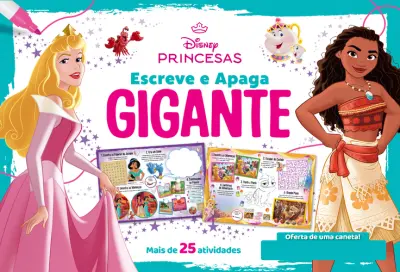 Escreve e Apaga Gigante: Princesas