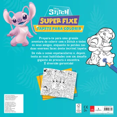 Stitch: Super Fixe Tapete para Colorir