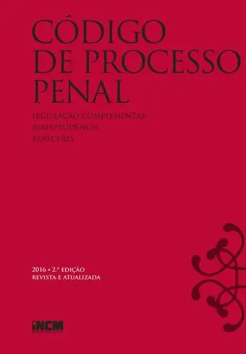 Capa do artigo Código de Processo Penal - 2.ª edição re