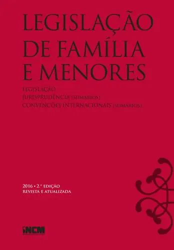 Capa do artigo Legislação de Família e Menores - 2ª edi