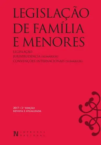 Capa do artigo Legislação de Família e Menores - 3ª edi