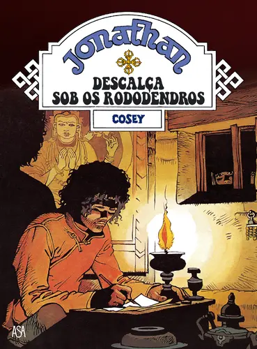Jonathan 3-Descalço sob os rododendros
