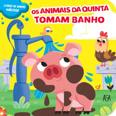 Os animais da quinta tomam banho
