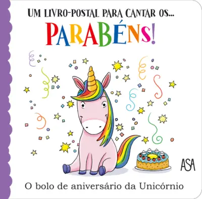 Parabéns!O Bolo de Aniversário Unicórnio