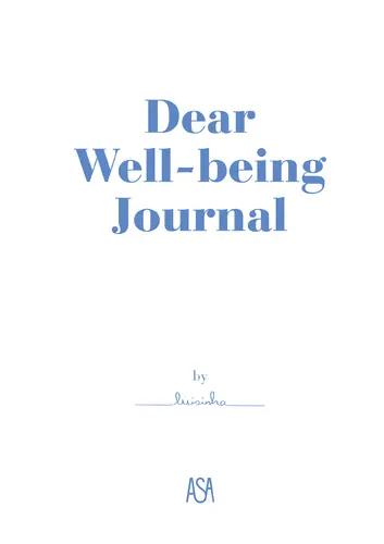 Dear Well-being Journal (edição inglesa)