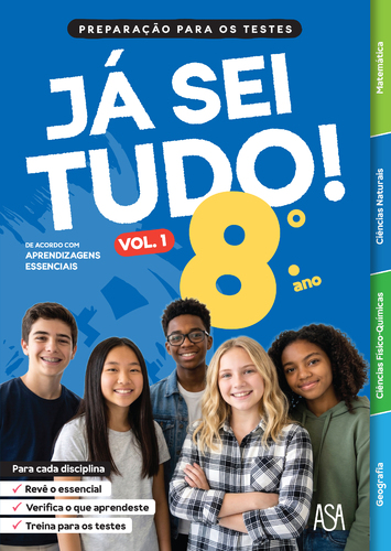 Capa do artigo Já sei tudo! 8.º ano - volume 1