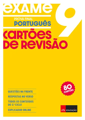 Cartões de revisão Português 9