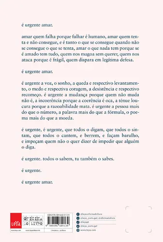 É urgente amar