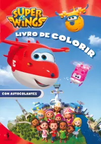 Super Wings: colorir com autocolantes