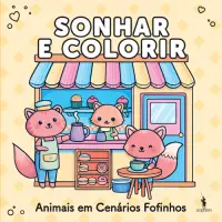 Sonhar e Colorir: Animais em Cenários Fofinhos